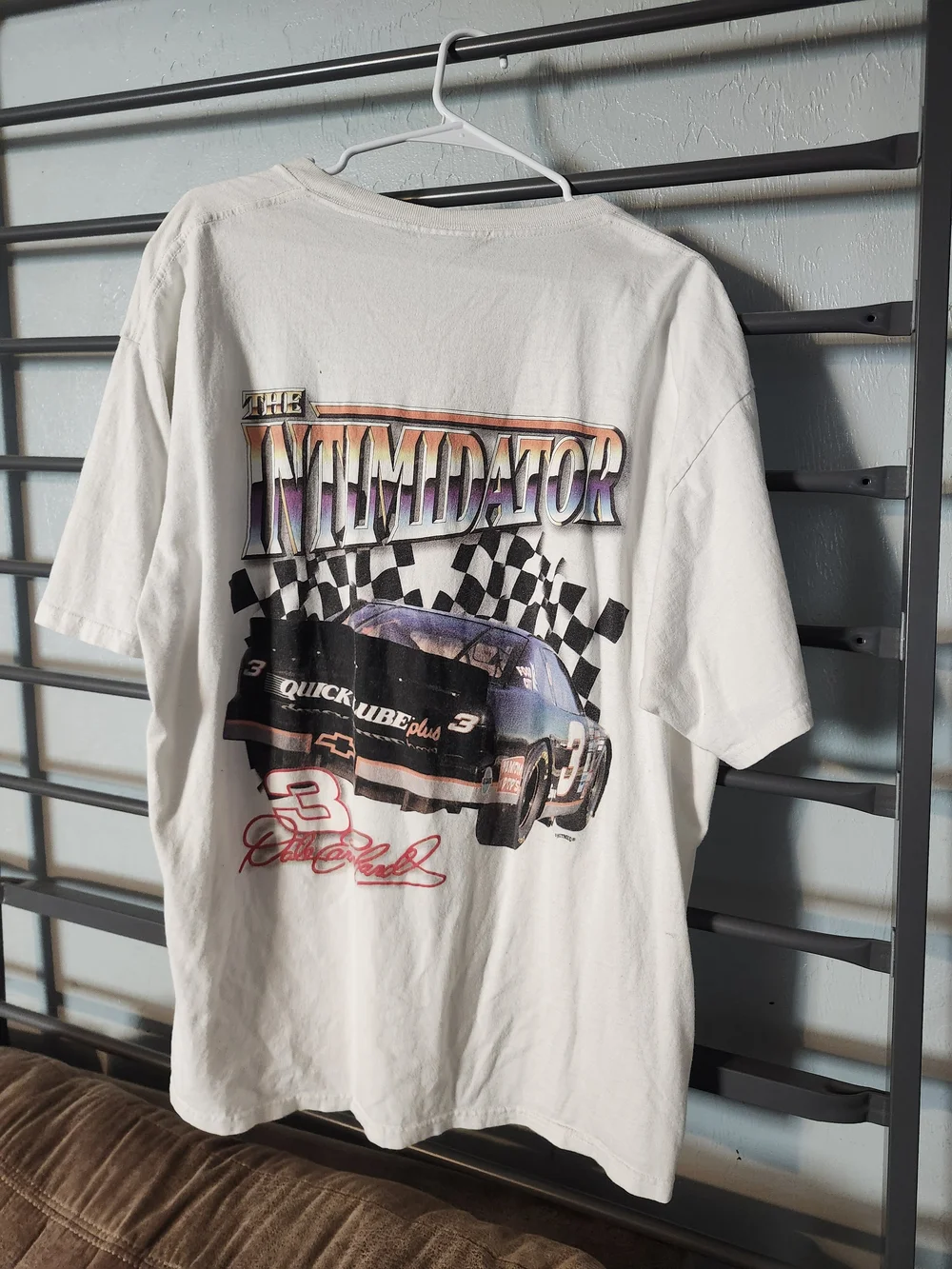 White 'The Intimidator' Graphic Racing Tee - Picture 2 of 2